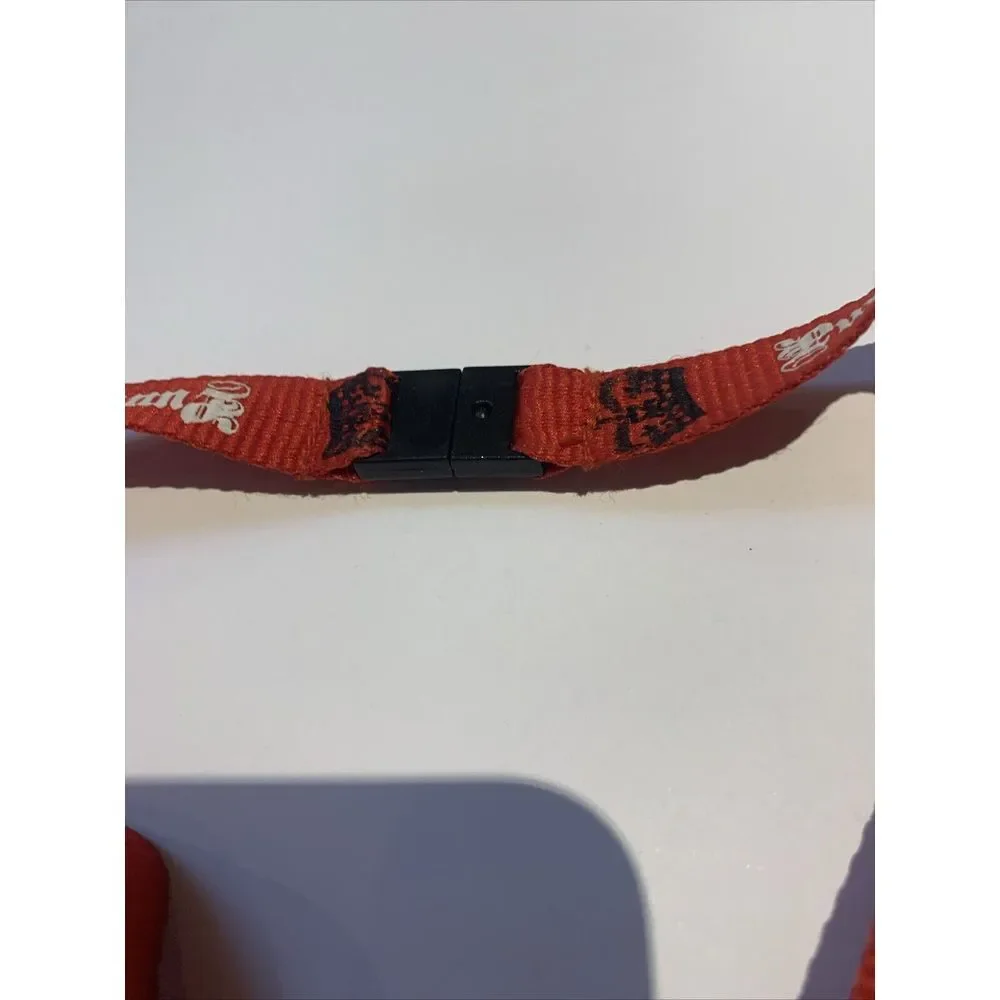 Street Punk Gothic Americana Metal Tattoo Art Lanyard Red‎ And Black